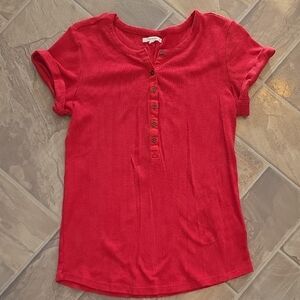 Maurices Red Short Sleeve Tee